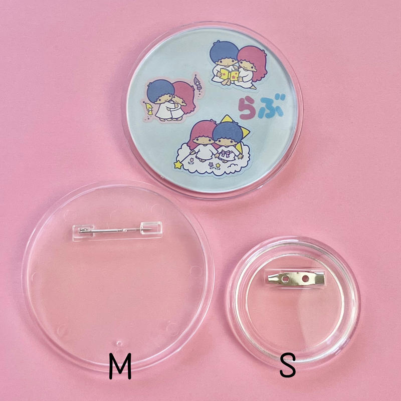 バッジパーツ M 2枚 ハンドメイド パーツ 素材 キッズアクセサリー かわいい ゆめかわい バッジパーツ M 2枚 ハンドメイド パーツ 素材 キッズアクセサリー かわいい ゆめかわい