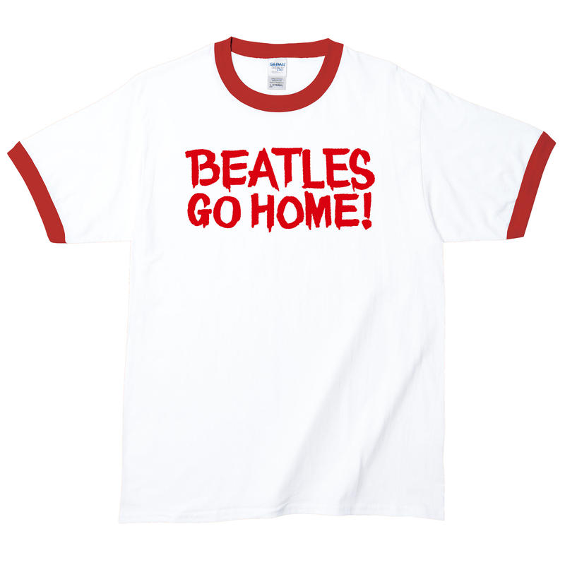 Beatles Go Home ビートルズ ゴー ホーム 5 3オンス Tシャツ Wh N