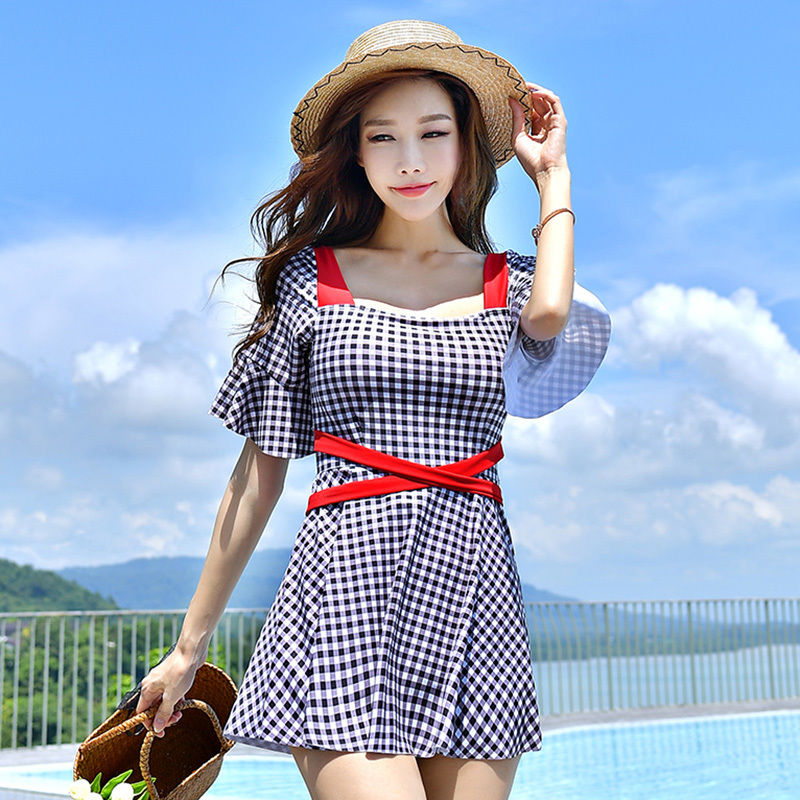 ワンピース水着 ギンガムチェックがレトロで可愛い インスタ映えも Pure Fragra