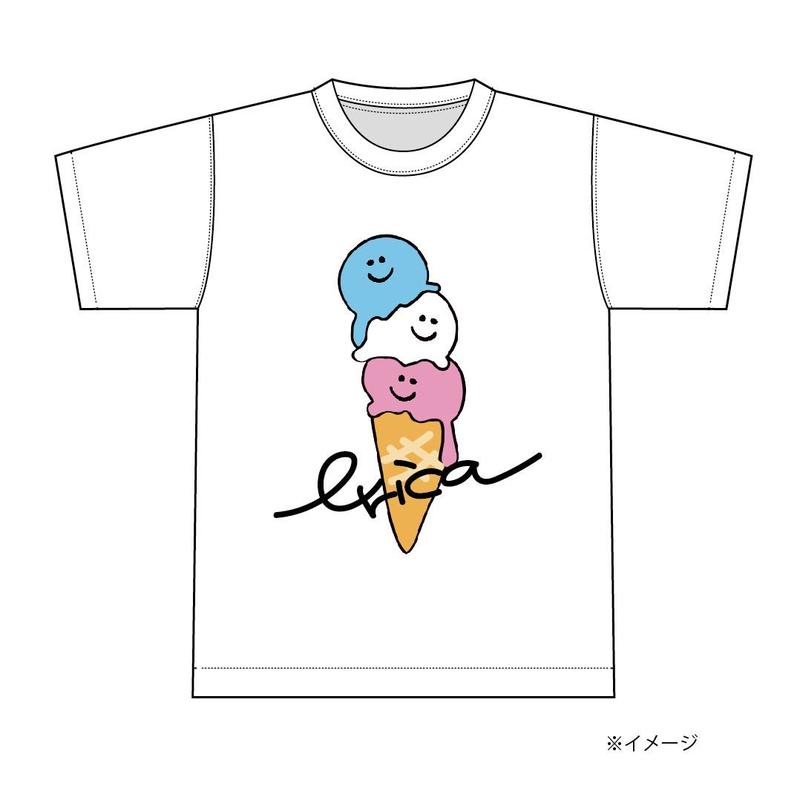 Erica 19年 夏のえりちゃんアイスクリームtシャツ Pve Official