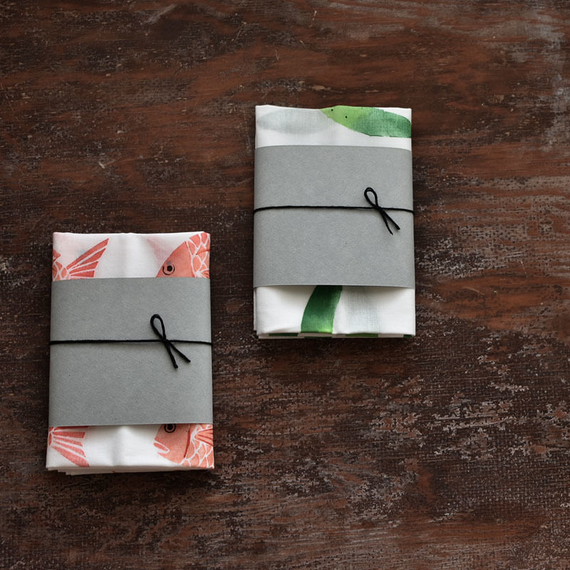 アケモドロ 型染め手ぬぐい きゅうり ハモニ