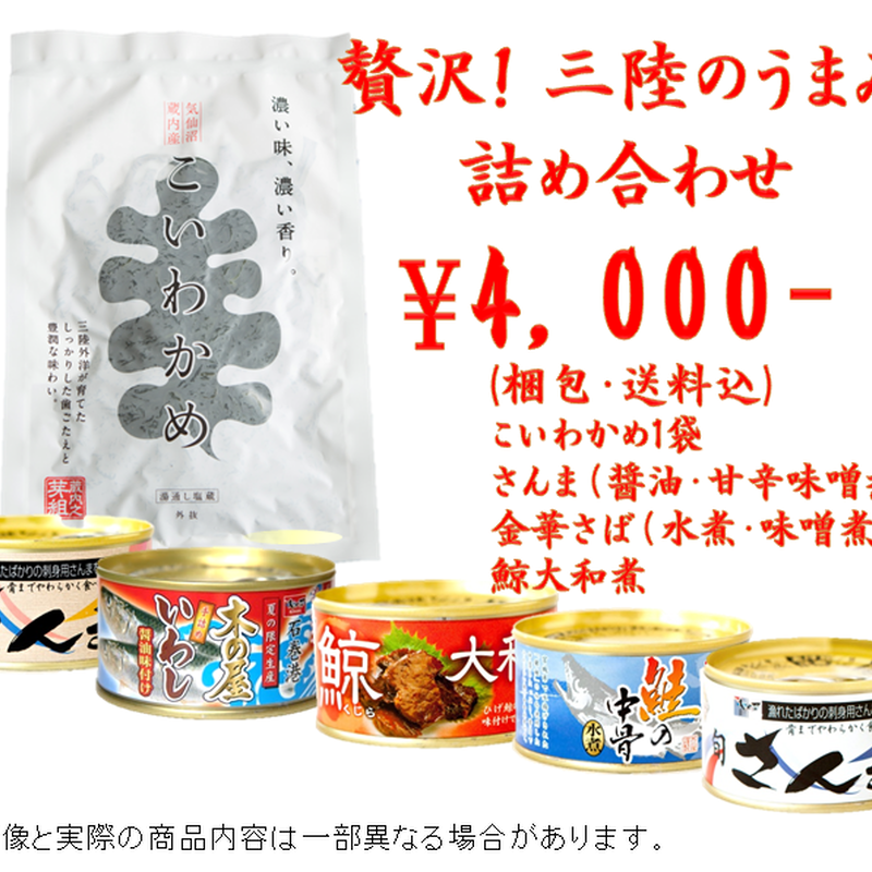 三陸のうまみ詰め合わせ ４０ 貴重な金華さば入り Qsmart