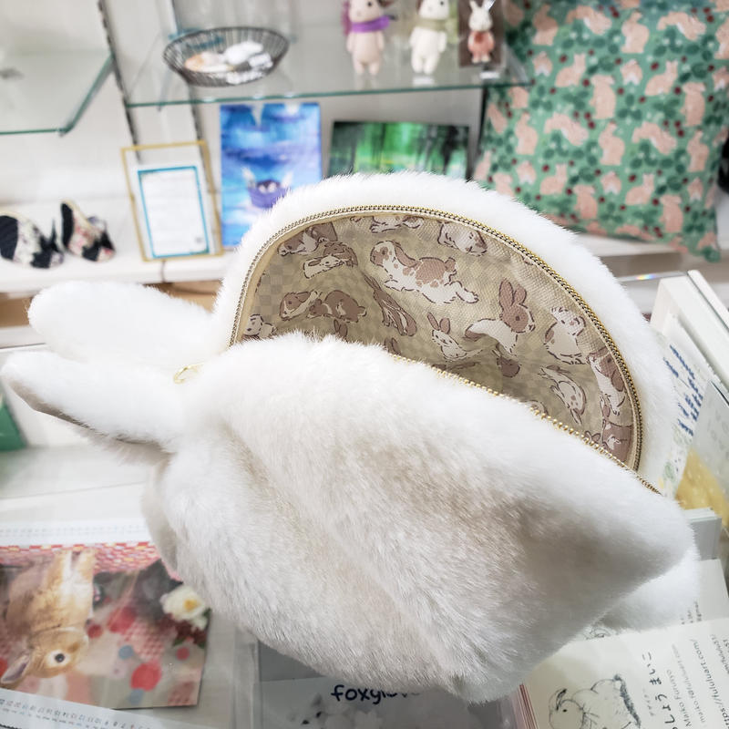 ふわふわのポーチさん 真っ白ホワイト Rabbica Online Store ふわふわのポーチさん 真っ白ホワイト Rabbica Online Store