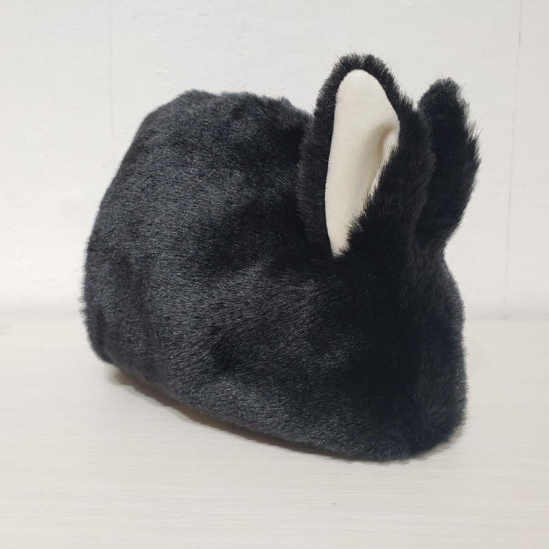 ふわふわのポーチさん 真っ黒ブラック Rabbica Online Store ふわふわのポーチさん 真っ黒ブラック Rabbica Online Store