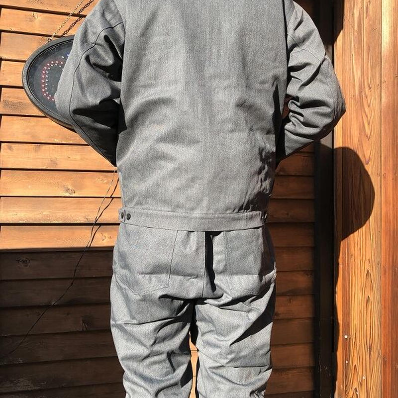 BLUCO/ブルコ オーバーオール 杢グレー L