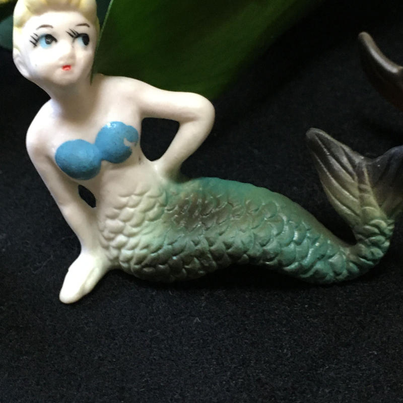 小さな人魚 ５種類 瀬戸人形 磁器製 輸出用 昭和３０年代 れいゆぅる Rayures