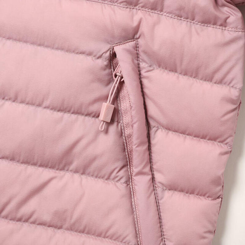 DANTON キッズ クルーネックインナーダウンジャケット ピンク