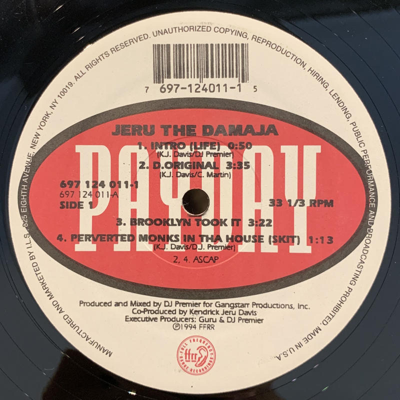 新品 JERU THE DAMAJA / D. ORIGINAL 未開 レコード | samkaleenjanmat.in