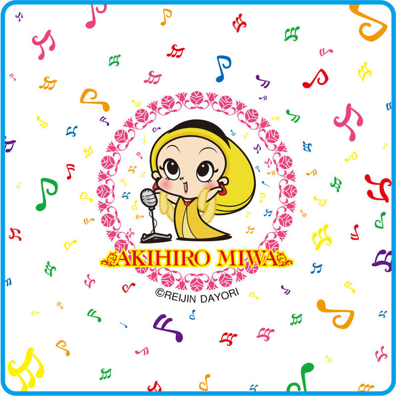 美輪明宏 麗人だよりオリジナルキャラクター ミワちゃま ハンドタオル 白 美輪明宏 麗人