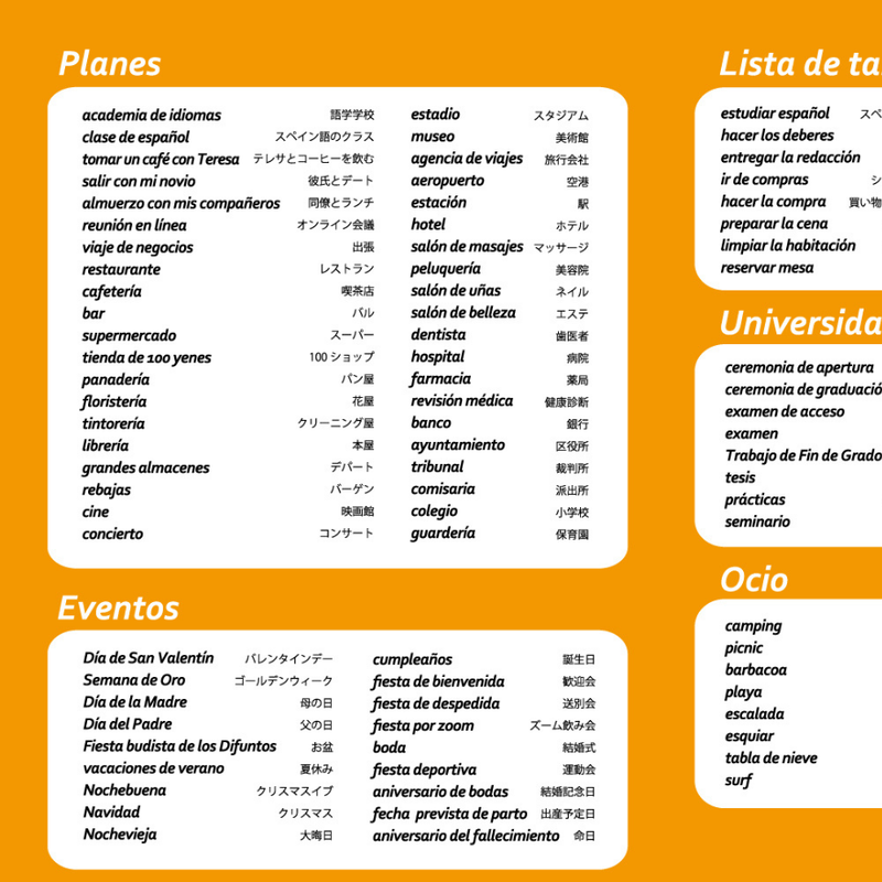 スペイン語学習手帳 21年４月 ９月版 完売しました Tienda De Lib