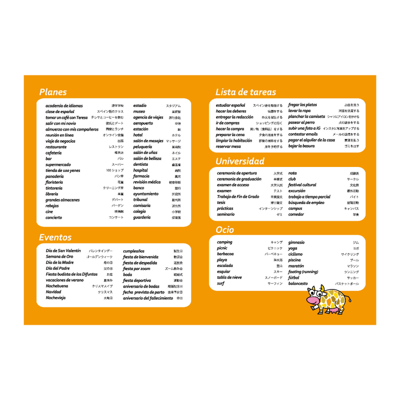 スペイン語学習手帳 21年４月 ９月版 完売しました Tienda De Lib