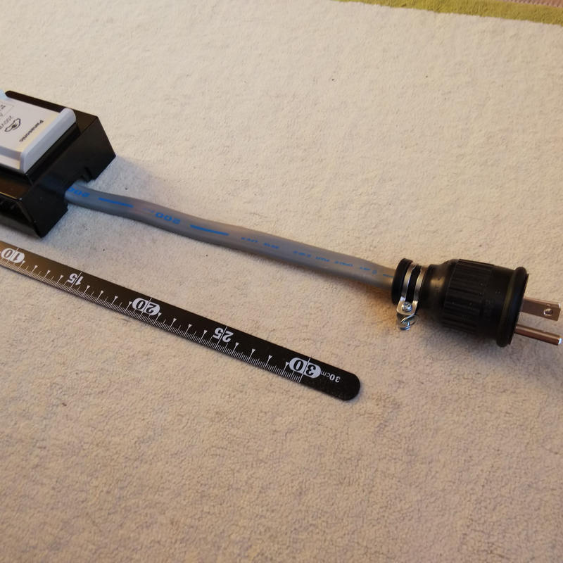 防水プリウスPHV リーフ用200V→100V変換充電コンセントケーブル