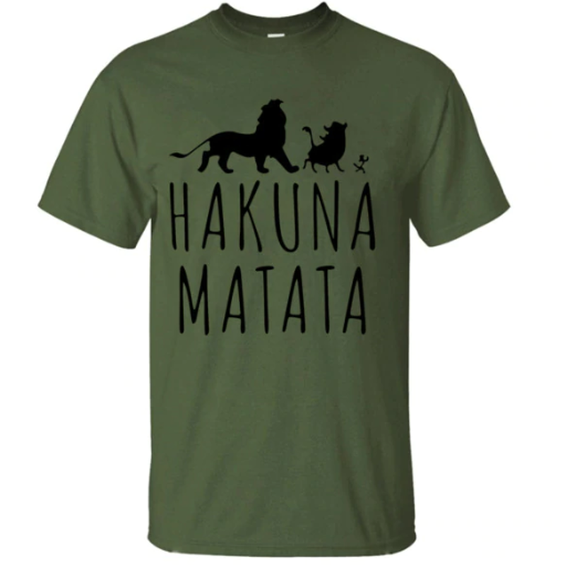 ハクナマタタ メンズ Tシャツ 夏綿 100 の高品質 Tシャツスリムフィットカジュアルtシャ