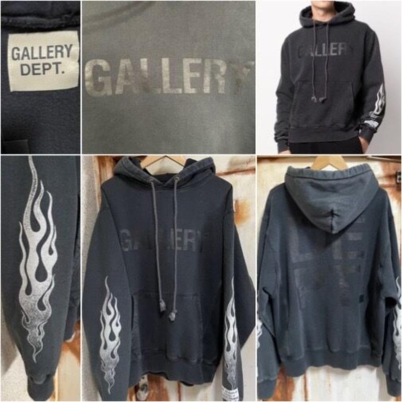 レア?!☆ GALLERY DEPT. フレンチロゴ ペイント加工 パーカー ライト