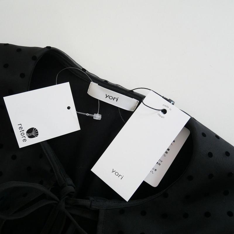 売上実績NO.1 yori フロッキードットカラーTee ホワイト tdh