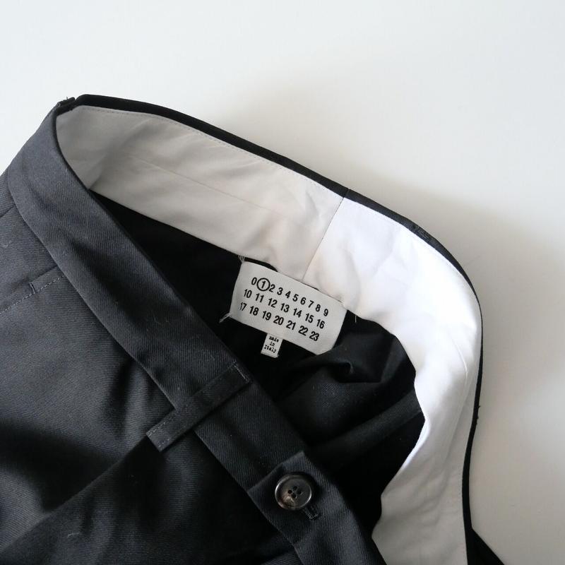 ートパンツ maison センタープレスパンツ スラックス margiela ジェラのセ