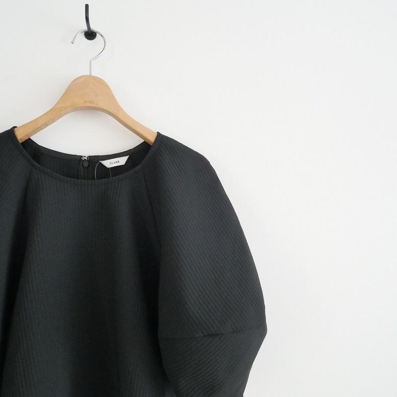 2022SS今季 / CLANE / STRIPE QUILT PUFF TOPS / 2 日経トレンディ 【CLANE】STRIPE QUILT TOPS PUFF Tシャツ/カットソー(半袖/袖なし)