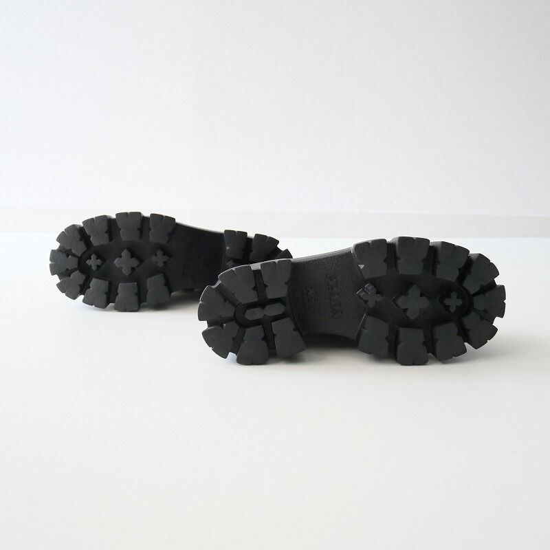 2021SS今季 / PRADA / モノリス ブラッシュドレザー ローファー / ラフシモンズファーストコレクション 2104-0696 2021SS今季 / PRADA / モノリス ブラッシュドレザー ローファー / ラフシモンズファーストコレクション 2104-0696
