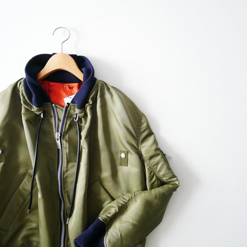 19aw Sacai Ma 1 Melton Jacket 05 00