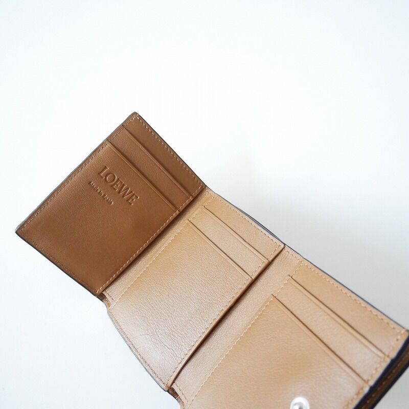 2020AW今季未使用 / LOEWE / アナグラム トリフォルド 6 cc ウォレット / 高島屋購入品 2012-0091