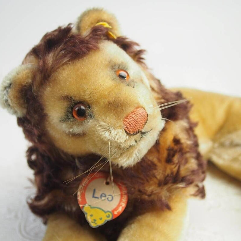 送料無料 シュタイフ Leo Lion 22cm オールid S完品 初期 タグ付き レオラ