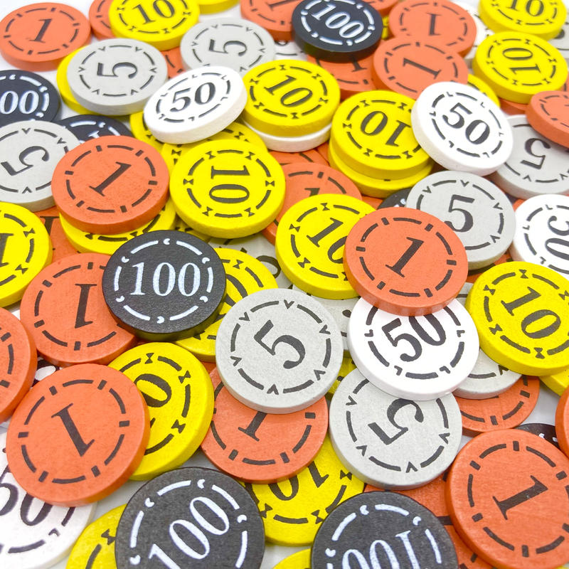 新版 木製りばコイン 基本100枚セット りば工房 ボードゲームグッズの通販専門店