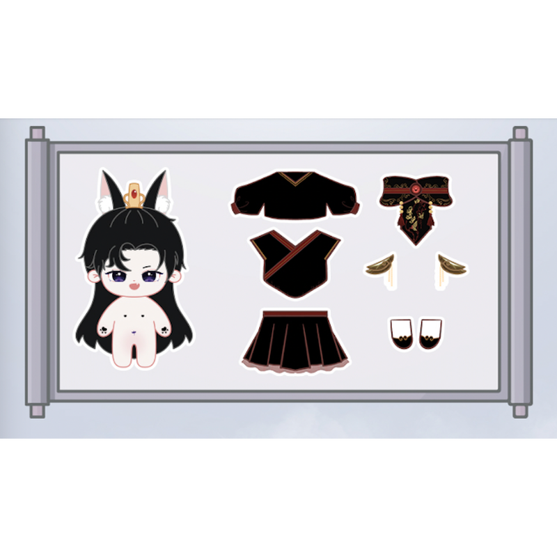 二哈和他的白猫师尊 Mofans 着せ替え ぬいぐるみ cm 墨燃 墨燃 娃娃cm