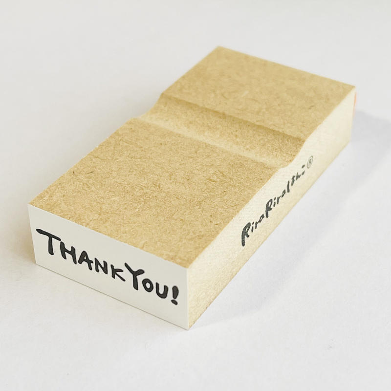 Thank You 文字はんこ 12 28 ラバースタンプ R519 O Rir