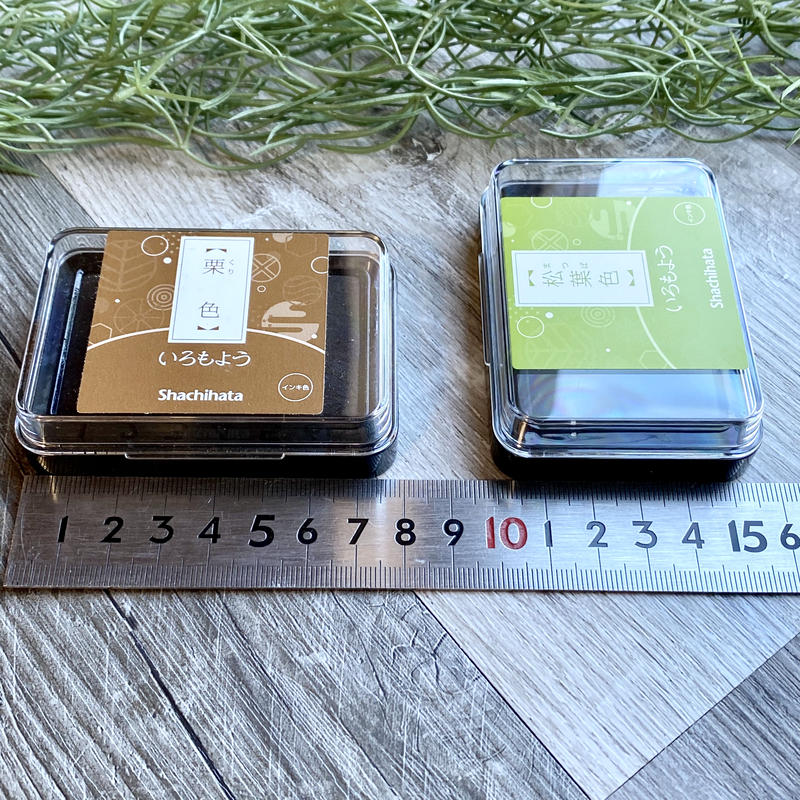 秋色4色セット シャチハタいろもよう Rirariraはんこのおススメインクパッド紙用 秋色4色セット シャチハタいろもよう Rirariraはんこのおススメインクパッド紙用