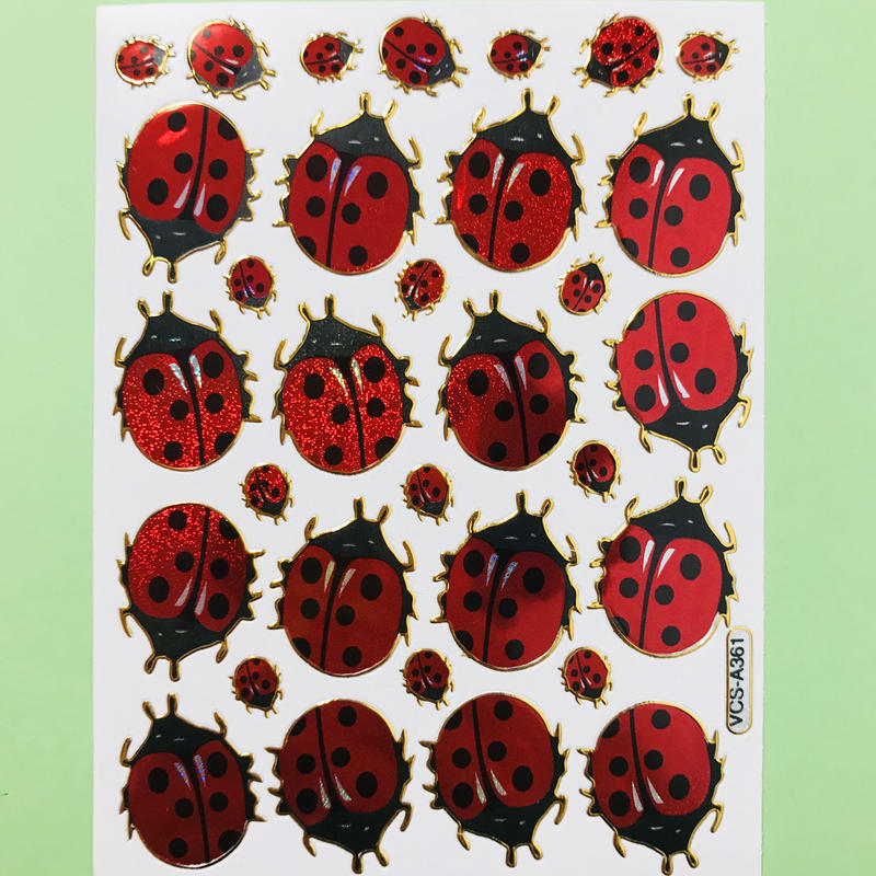 てんとう虫 キラキラ シール Ladybug Sticker Riri Market リー