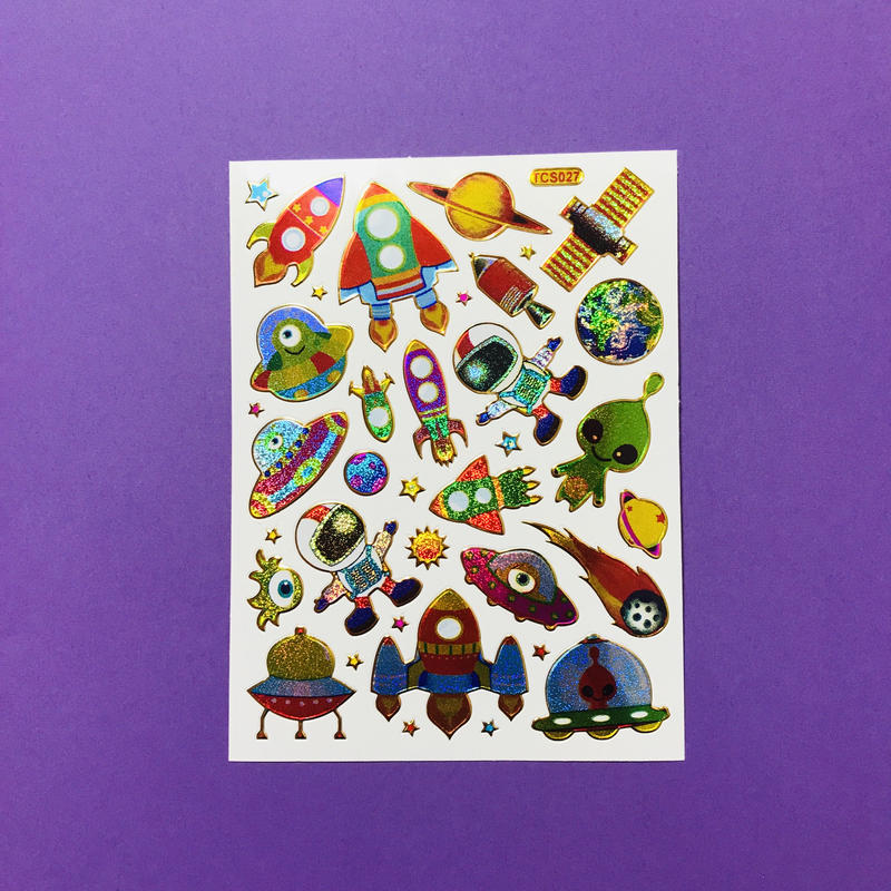 宇宙 キラキラ シール Space Sticker Riri Market リーリマ