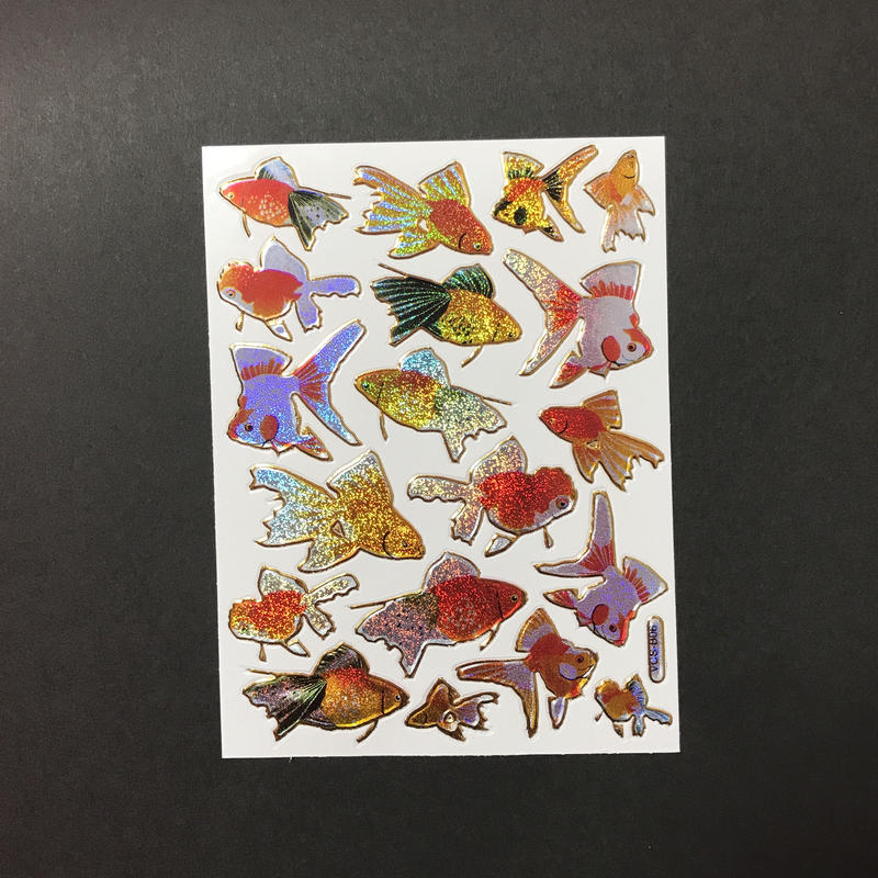 金魚 キラキラ シール Goldfish Sticker Riri Market リーリマ
