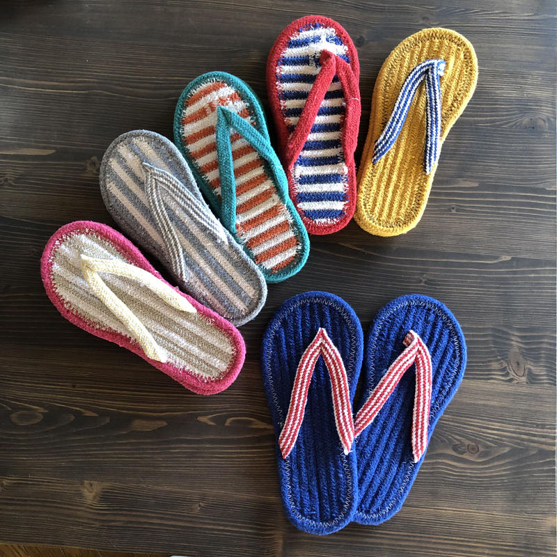 コットンサンダル Lサイズ23 25cm小さめ リスノ雑貨店