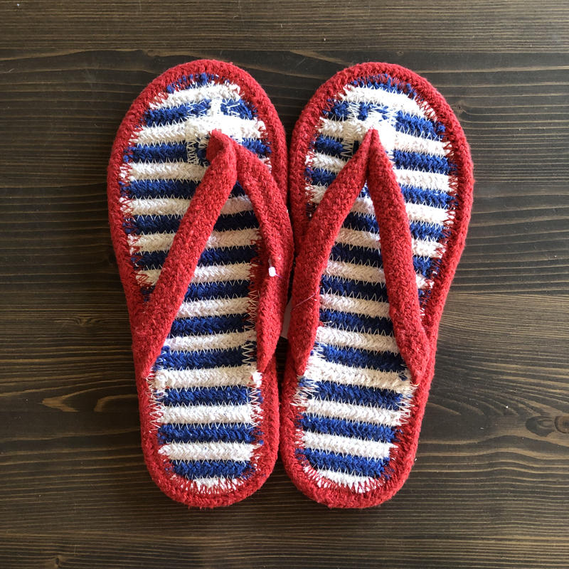 コットンサンダル Lサイズ23 25cm小さめ リスノ雑貨店