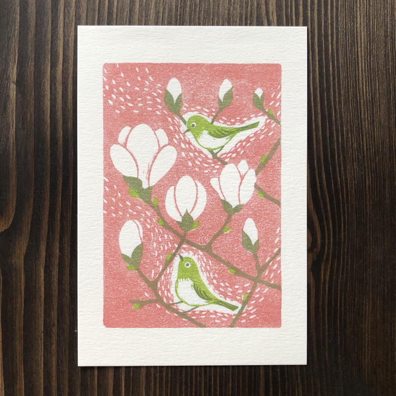 井波木彫額[木蓮の図]