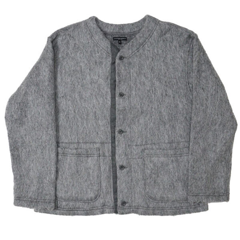 限定販売】 ENGINEERED GARMENTS カーディガン モヘア 通販ショップ販売 カーディガン モヘア garments engineered ノーカラージャケット