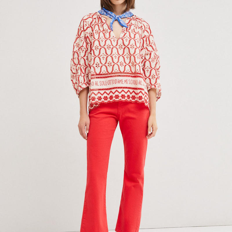 ottod'Ame 】Broderie anglaise blouse | selects...