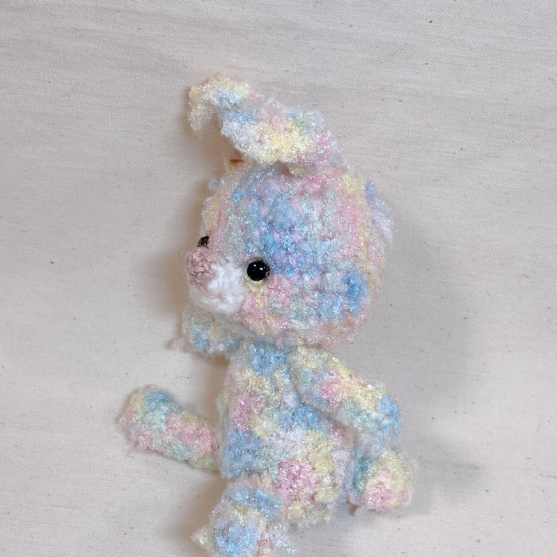パステルカラーのうさぎあみぐるみ No26 Handmade Rocca