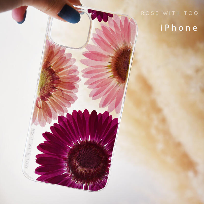 Iphone 押し花スマホケース 1 押し花 ケース専門店 Rose