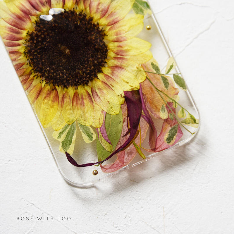 リング不可 Iphone 押し花ケース 2907 1 押し花 ケース専門店