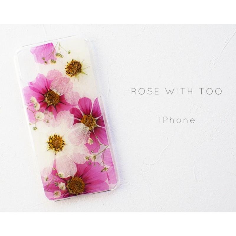 Iphone 押し花ケース 7 押し花 ケース専門店 Rose