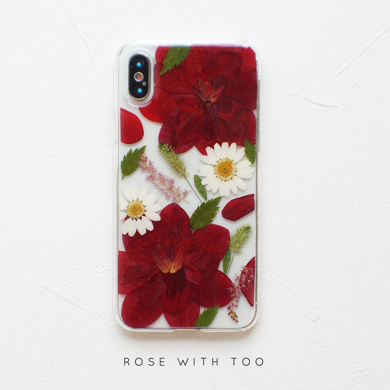 Iphone 押し花ケース 15 3 押し花 ケース専門店 Rose With