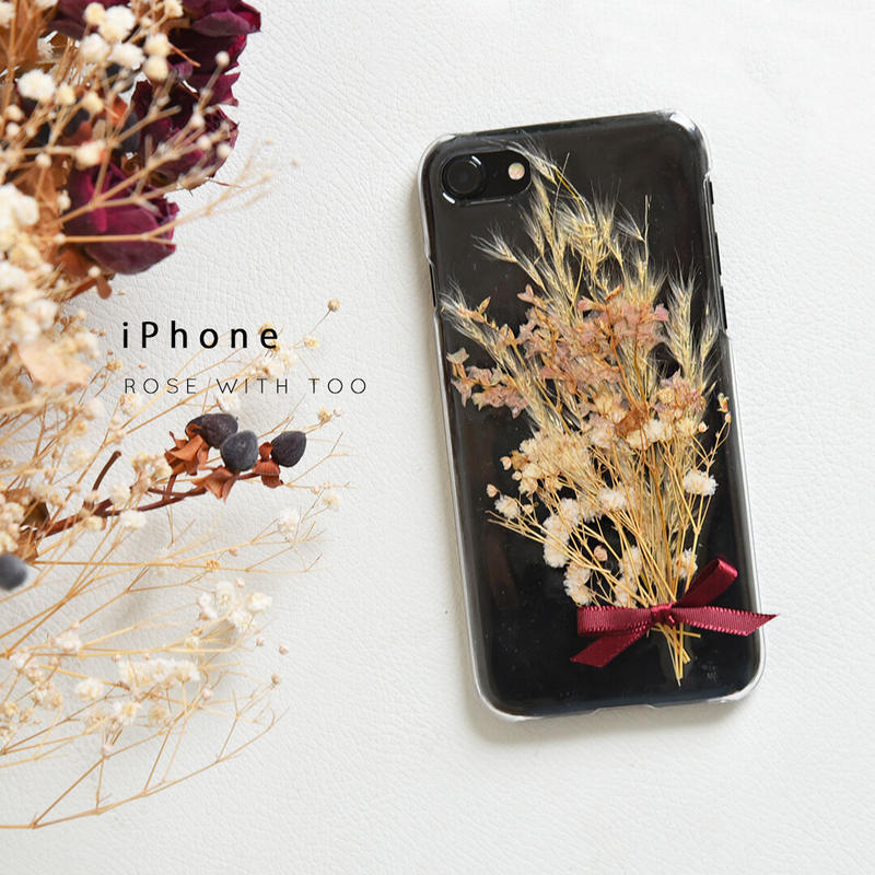 Iphone 押し花ケース 0916 3 押し花 ケース専門店 Rose Wi