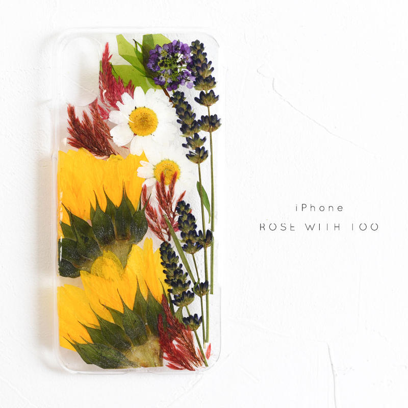 Iphone 押し花ケース 1 押し花 ケース専門店 Rose