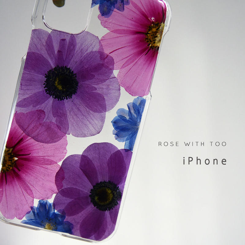 Iphone 押し花ケース 29 3 押し花 ケース専門店 Rose Wi