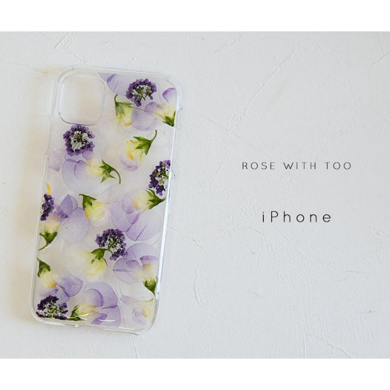 Iphone 押し花ケース 0219 5 押し花 ケース専門店 Rose