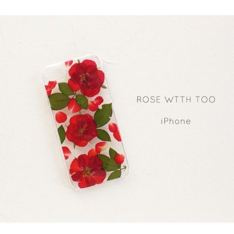 Iphone 押し花ケース 7 押し花 ケース専門店 Rose W