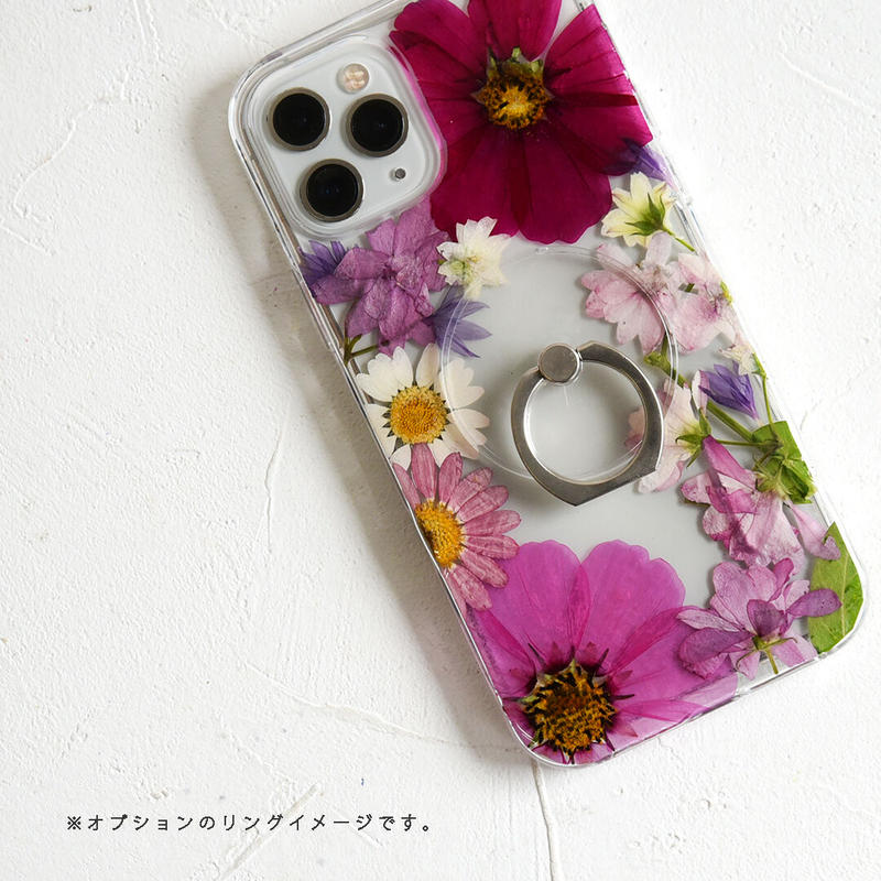 Iphone 押し花スマホケース 3 押し花 ケース専門店 Rose