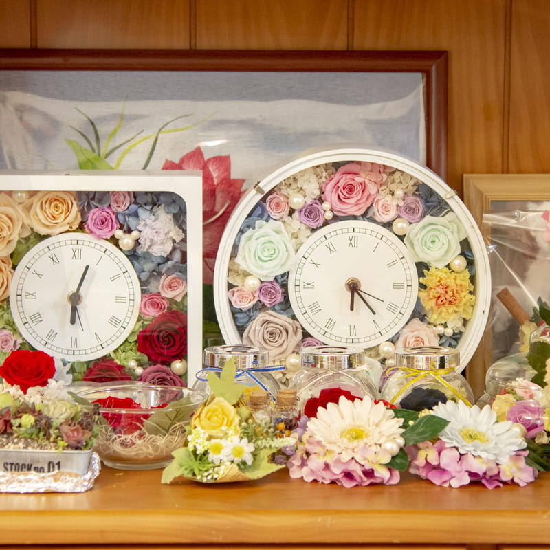 花時計 四角型 Tokyo Lotus Flower