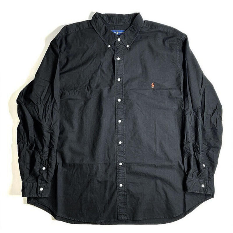 Ralph Lauren Big Size Oxford Sport Shirt - Blac...